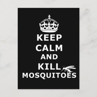 Carte Postale Restez calme et tuez les moustiques - moustiques