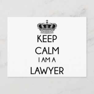 Carte Postale Restez Calme, je suis un Avocat