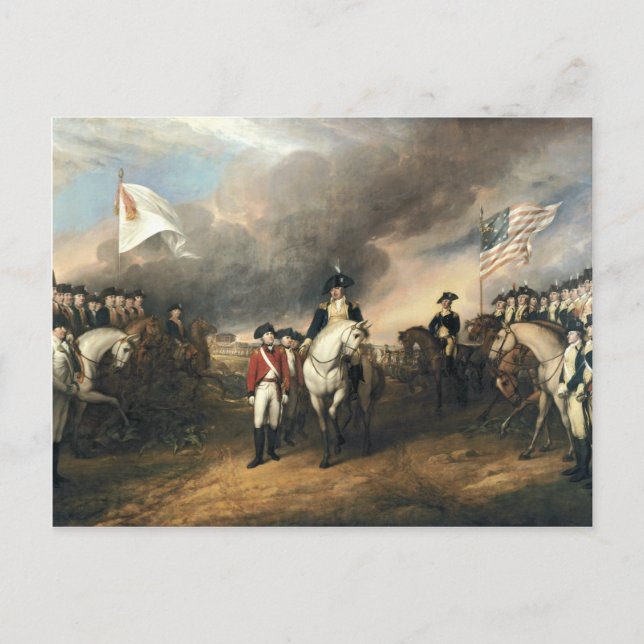 Carte Postale Restitution de Yorktown par John Trumbull (Devant)