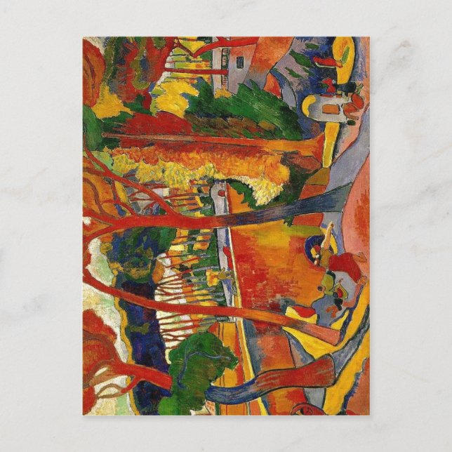 Carte Postale Résumé Description Le Turning Road, L? Estaque, 1 (Devant)