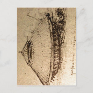 Carte Postale Résumé Description Leonardo da Vinci, design pour 