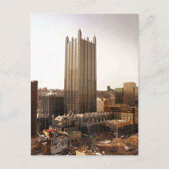 Carte Postale Résumé Description PPG Place dans le centre-ville  (Devant)