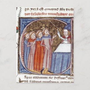 Carte Postale Résumé (Détail) Historié initial 'C' contenant