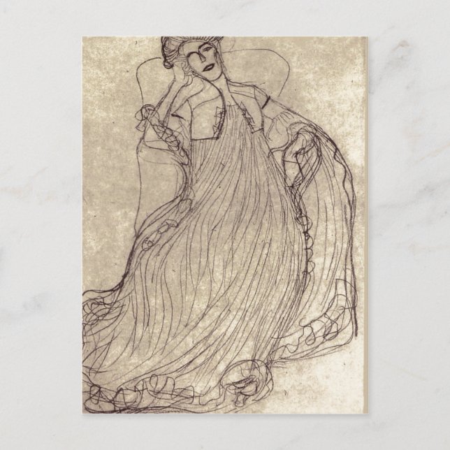 Carte Postale Résumé Klimt, Gustav Studie f? r das Gem? lde Bild (Devant)