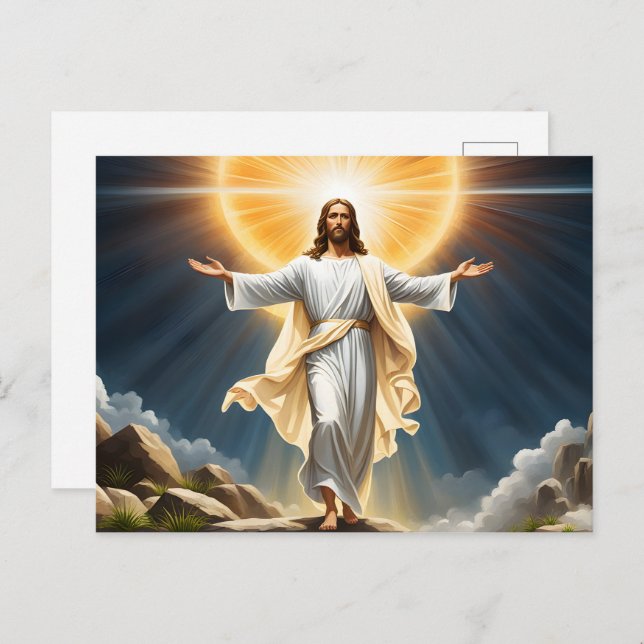 Carte Postale Résurrection de Jésus-Christ (Devant / Derrière)