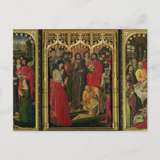Carte Postale Résurrection de Lazare Triptych; L'Élevement de L (Devant)