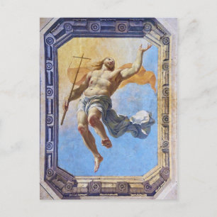 Carte Postale Résurrection du Christ par Michel Corneille Ancien