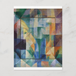 Carte Postale Retarder les fenêtres de peinture Abstraite classi