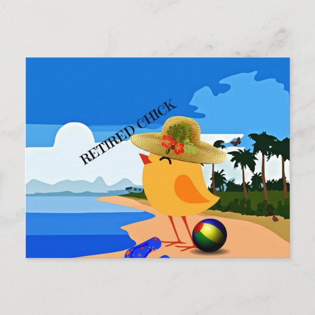 Carte Postale Rétired Chick (Devant)