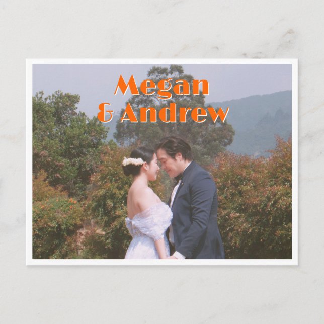 Carte Postale Reto mariage photo (Devant)