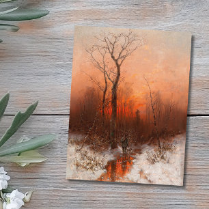 Carte Postale Retour à la maison au coucher du soleil - Désiré T