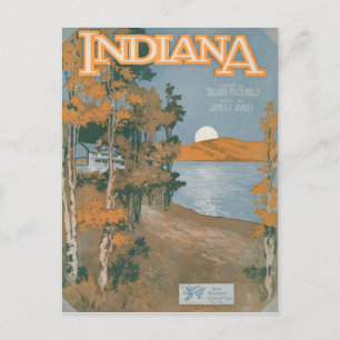Carte Postale Retour À La Maison En Indiana