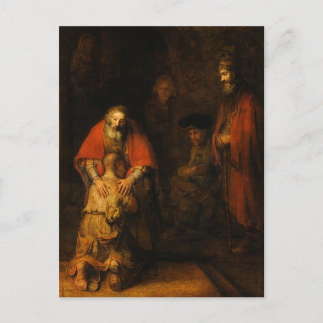 Carte Postale Retour du fils prodigue par Rembrandt van Rijn (Devant)
