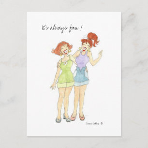 Carte postale retour personnalisée