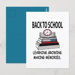 Carte Postale Retourner À L'École Étudiante Retourner À L'École