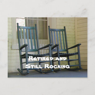 Carte Postale "Retraité et toujours Rocking" fun conception pers