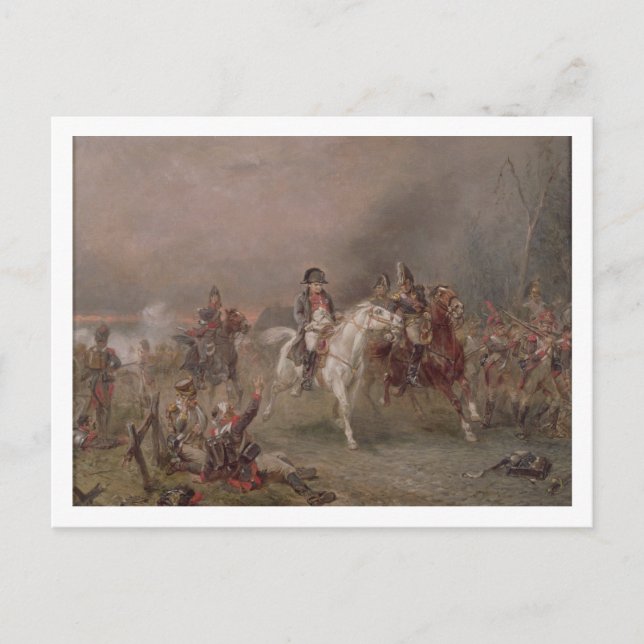 Carte Postale Retraite Napoléon (huile sur toile) (Devant)