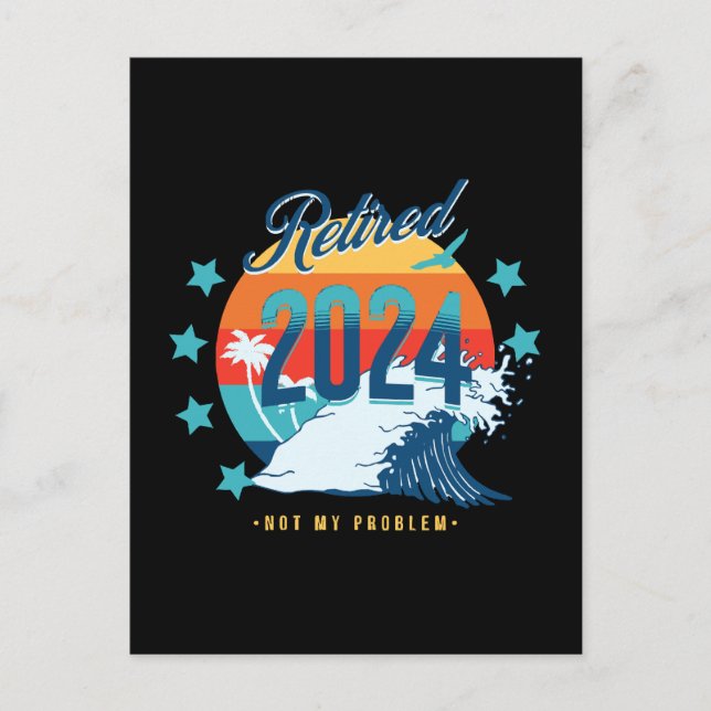 Carte Postale Retraite officielle 2024 (Devant)