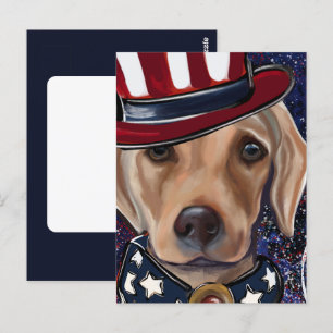 CARTE POSTALE RETRIEVER LABRADOR