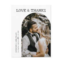 Rétro Amour et Remerciements Photo d'arche blanche