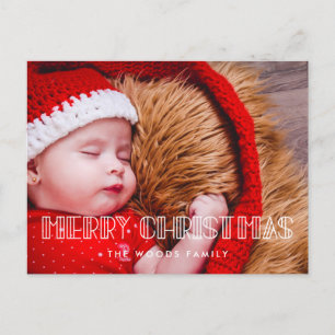 Carte Postale Retro art déco Joyeux Noël photo
