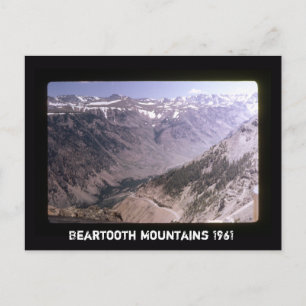 Carte Postale Retro Beartooth Mountains Pittoresque Highway Pays