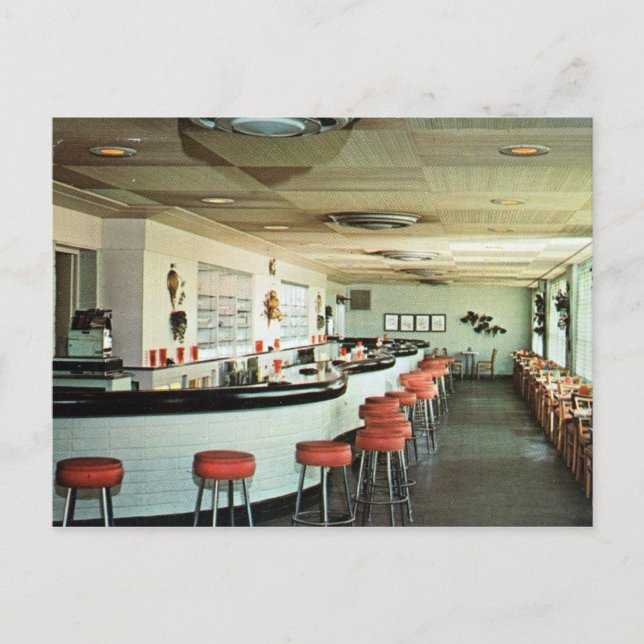 Carte Postale Retro Bermudes Room Bar Vintage (Devant)