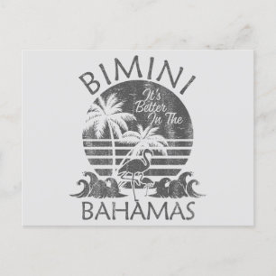 Carte postale Retro Bimini Bahamas Croisière de va