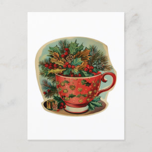 Carte Postale Retro Christmas Mug Still Life