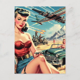 Carte Postale Retro Classic Pin Up