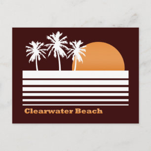 Carte postale Retro Clearwater Beach