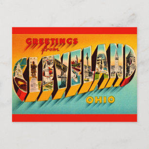 Carte postale rétro Cleveland Ohio
