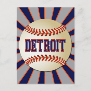 CARTE POSTALE RÉTRO DÉTROIT BASEBALL