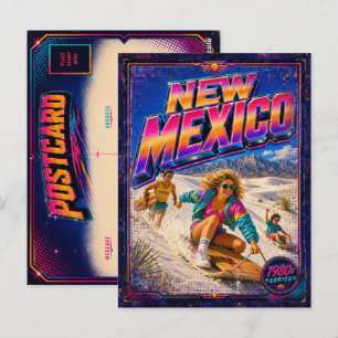 Carte postale rétro du Nouveau-Mexique des années