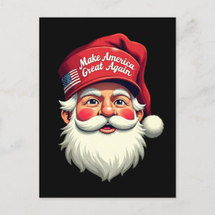Carte Postale Retro Faire Noël Grande Encore Trump Noël