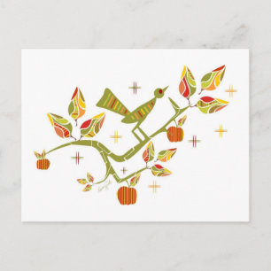 Carte Postale Retro Fall