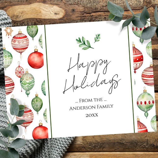 Carte Postale Retro Famille voeux de Noël (Créateur téléchargé)