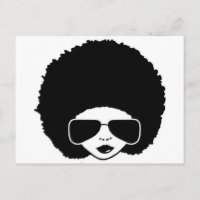 rétro fille d'Afro