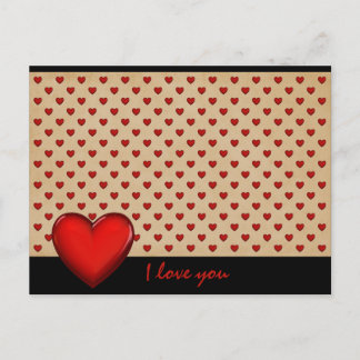 Carte Postale Rétro-Herzen - Je vous aime *
