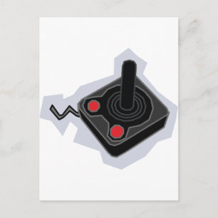 Carte Postale Retro Joystick - Jeux Vidéo Joueur Joueur PC de je