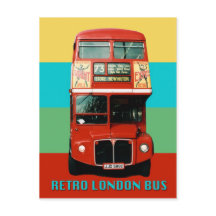 Carte postale Retro London Bus