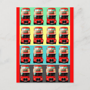 Carte postale Retro London Bus -3