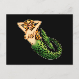 Carte Postale Retro Mermaid