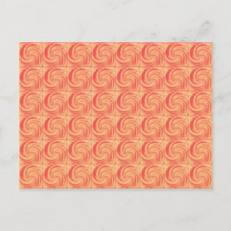 Carte Postale Rétro motif orange vintage de remous