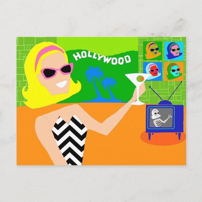 Carte postale Retro Movie Star (Devant)