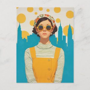 Carte Postale Retro New York Sunshine