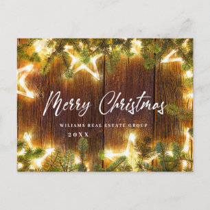 Carte Postale Rétro Noël Fête de Noël Accueil d'entreprise