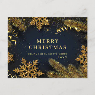 Carte Postale Retro Noël Fête de Noël Accueil d'entreprise Voitu