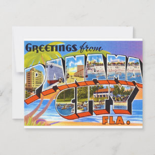Carte Postale Rétro Panama City Floride