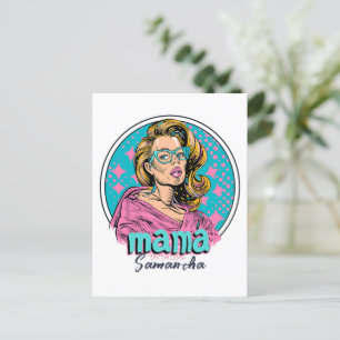 Carte Postale Rétro personnalisé Maman Pop Art (8)